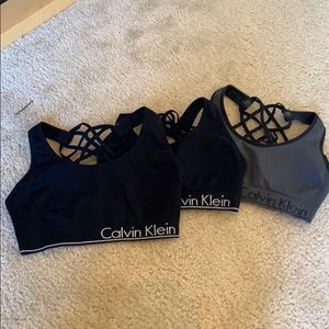 Bundle of Calvin Klein sports bras